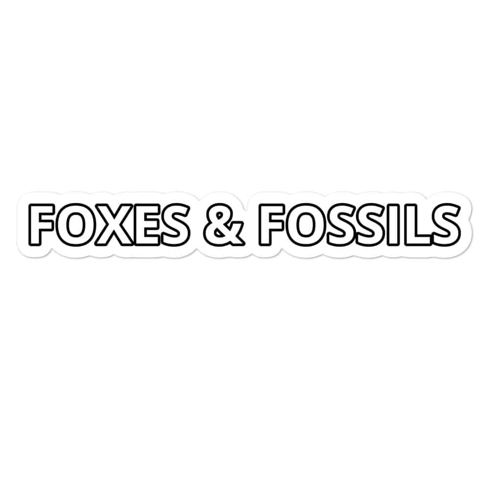 Foxes & Fossils sticker Foxes and Fossils