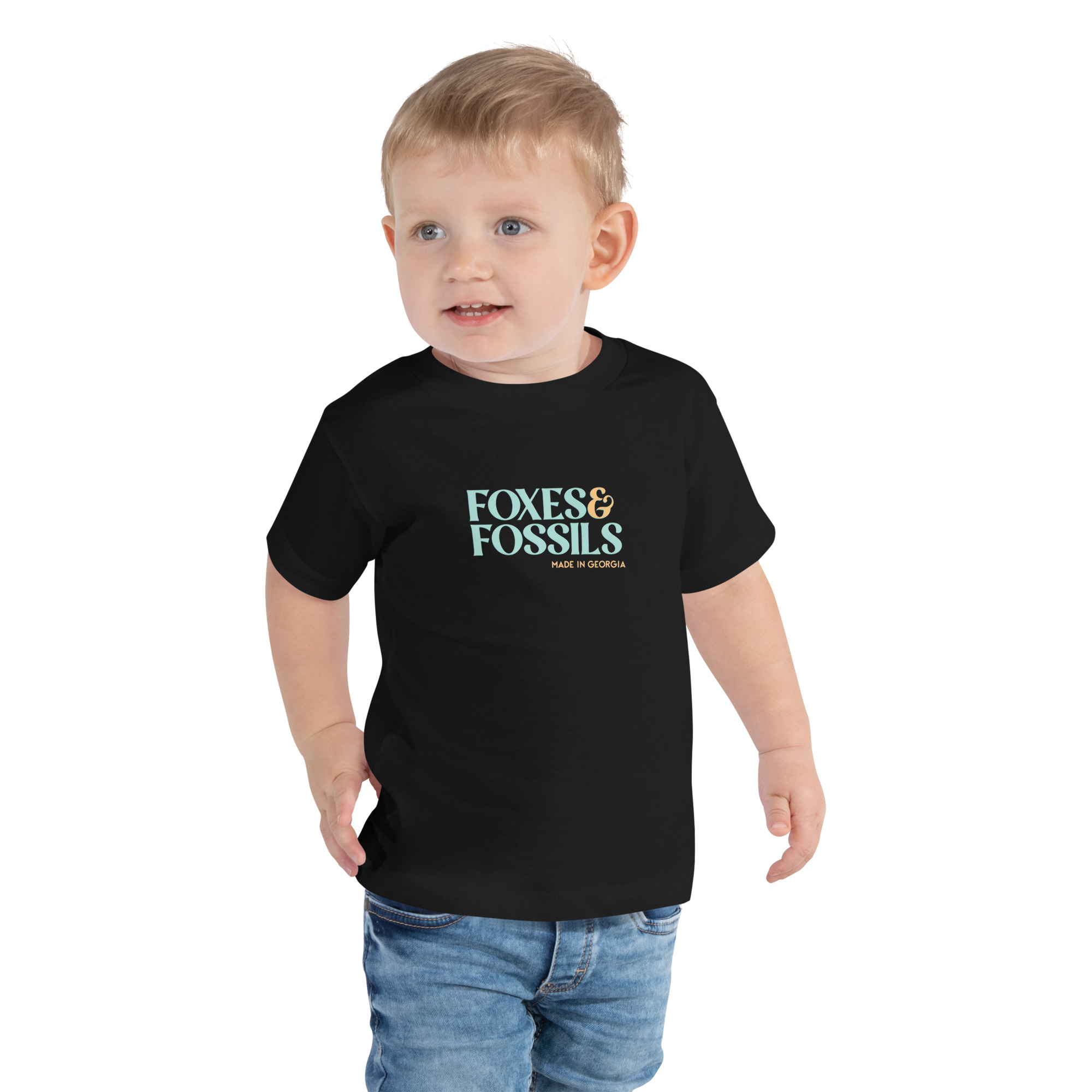 Toddler Short Sleeve Foxes & Fossils Logo Tee