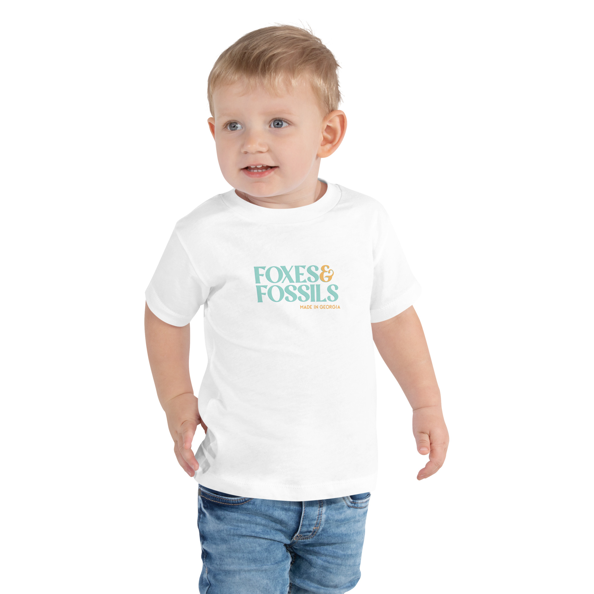 Toddler Short Sleeve Foxes & Fossils Logo Tee - Image 2