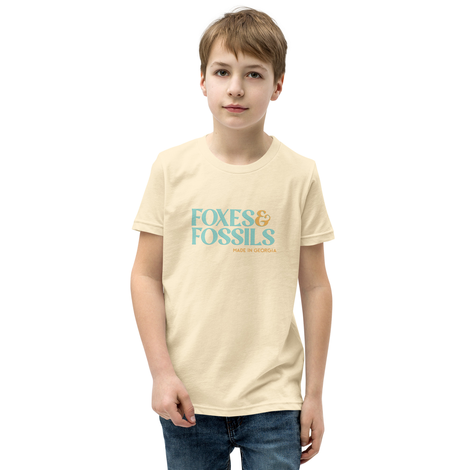 Youth Short Sleeve Foxes & Fossils Logo T-Shirt - Image 7