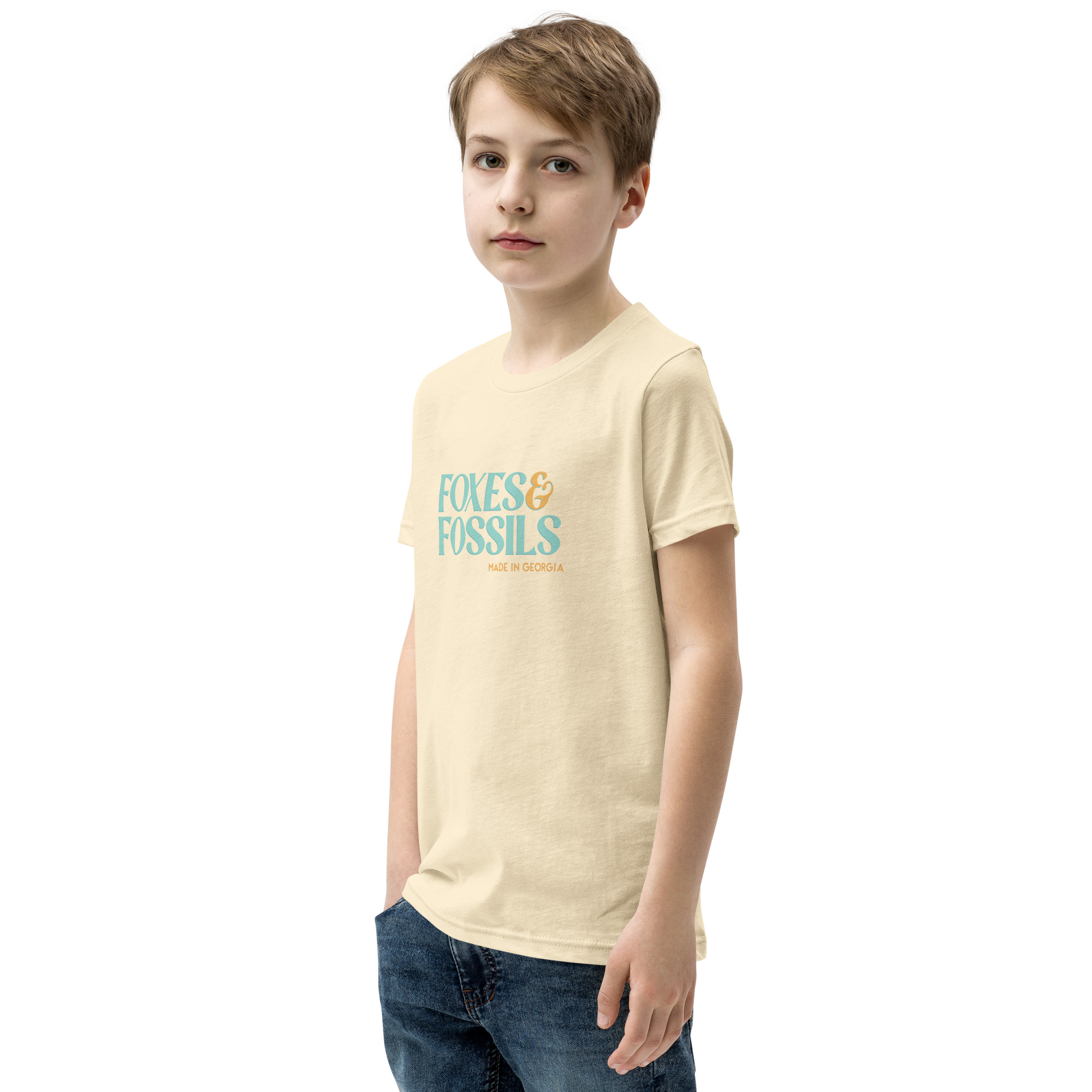 Youth Short Sleeve Foxes & Fossils Logo T-Shirt - Image 9