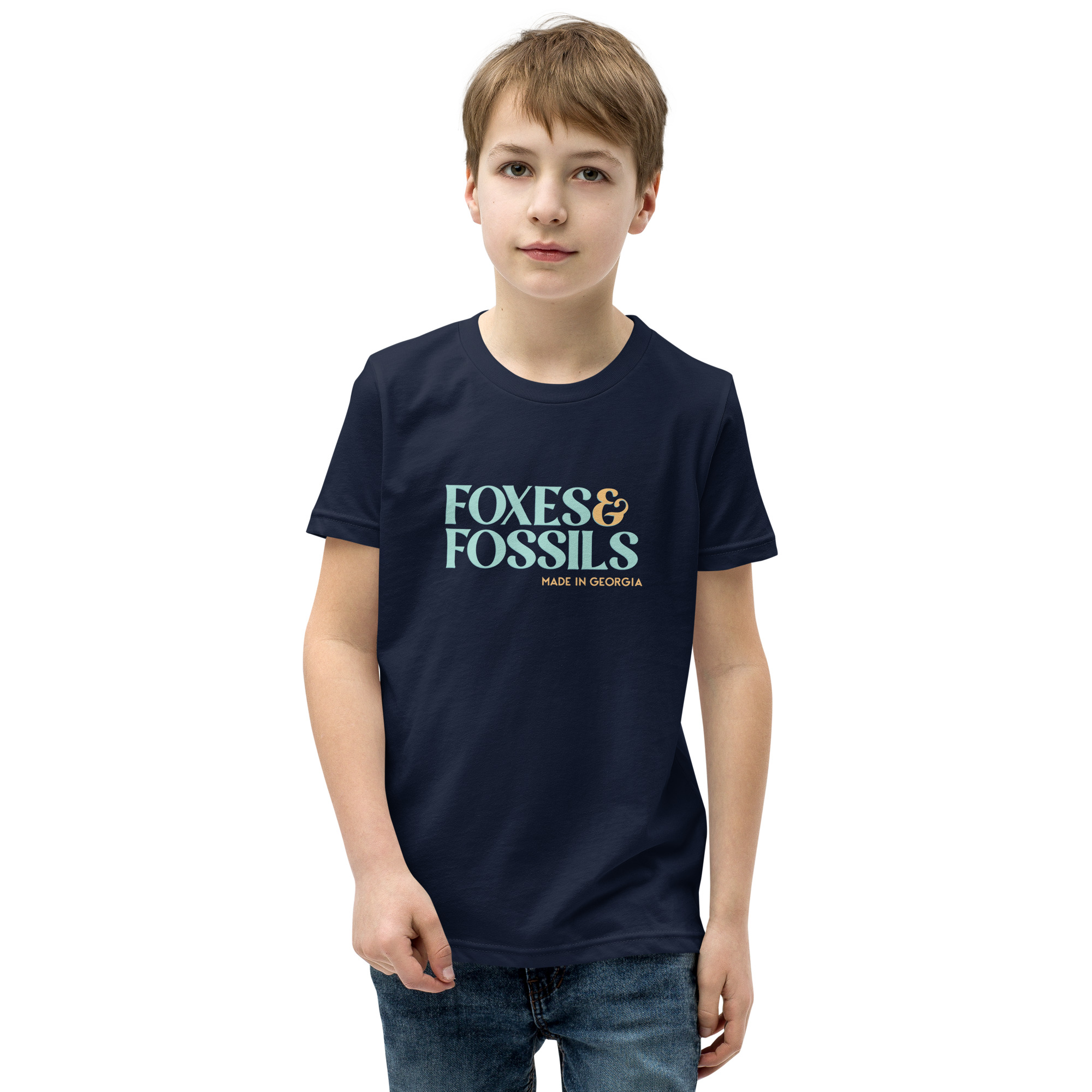 Youth Short Sleeve Foxes & Fossils Logo T-Shirt