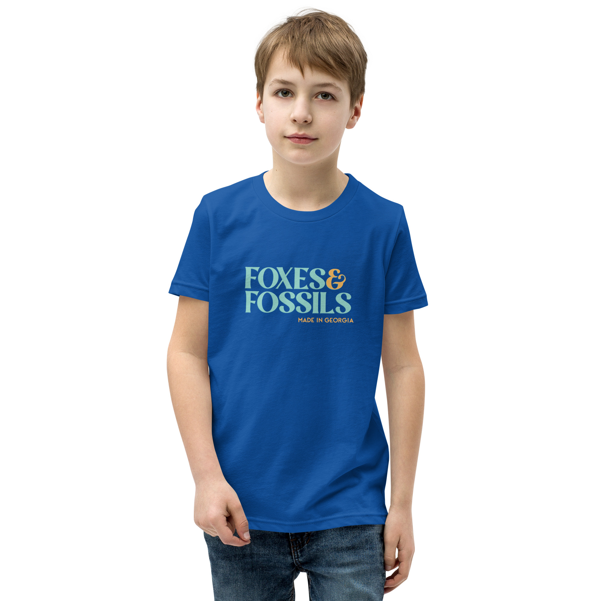 Youth Short Sleeve Foxes & Fossils Logo T-Shirt - Image 4